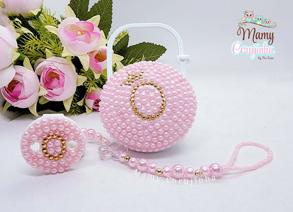 Kit Prendedor de Chupeta + Porta Chupeta o