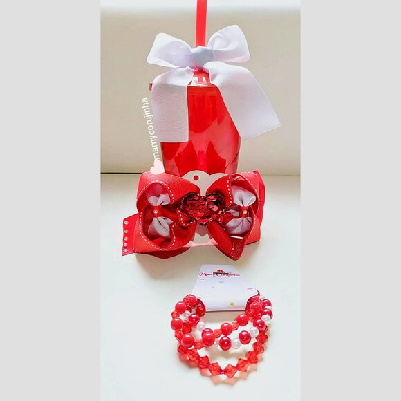 Kit Presenteável vermelho laço