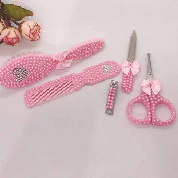 Kit Rosa bebe com strass