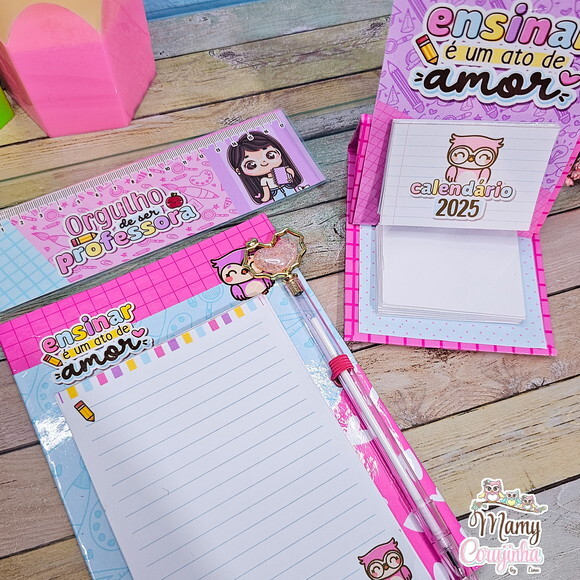 Kit Rosa Professores