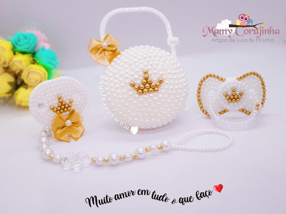 Kit trio luxo branco coroa