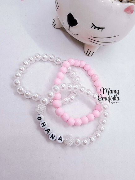 Kit Trio Pulseiras Ohana Rosa