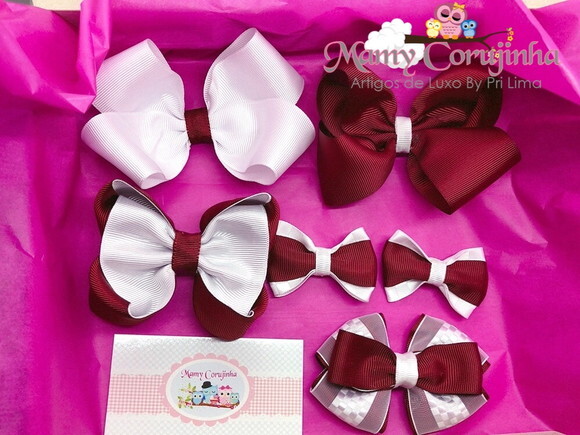 KITS ESCOLAR BRANCO COM VINHO