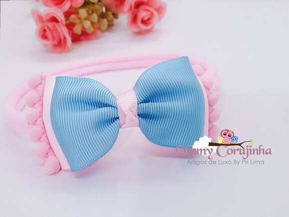 Laço pompom Rn candy
