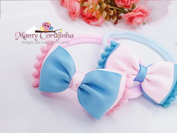 Laço pompom Rn candy