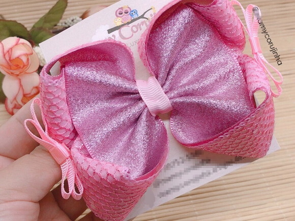 LINDO LAÇO AMORA FITA ROSA
