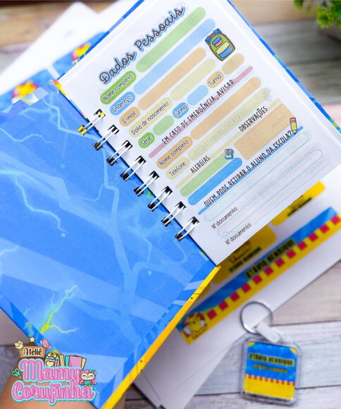 Mini Agenda Tamanho A6 Pikachu