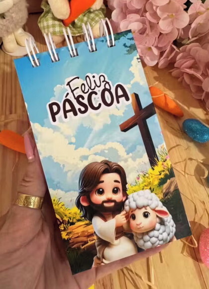 Mini Bloquinho de Notas Páscoa 50 Folhas