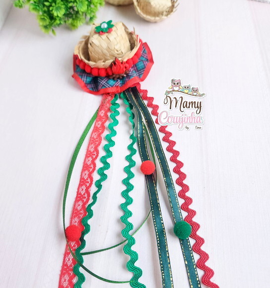 Mini Chapéu Pipa Verde e Vermelho
