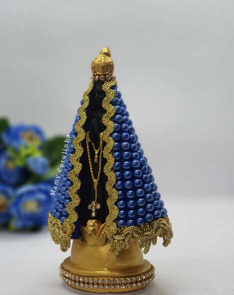 Nossa Senhora 16cm em Pedrarias Azul