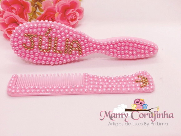 Pente + escova Júlia Pink