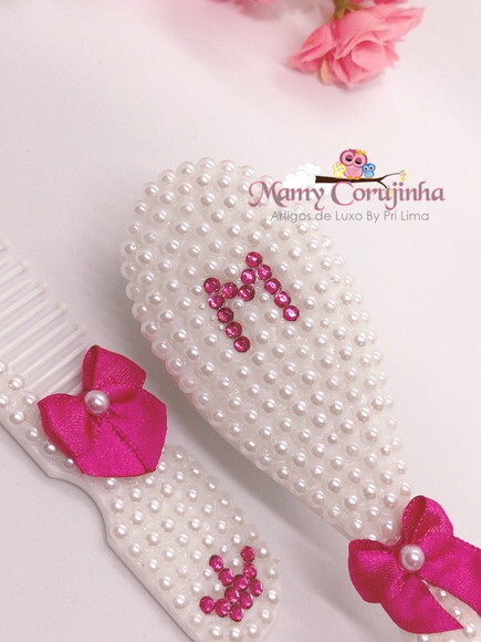 Pente + escova M pink