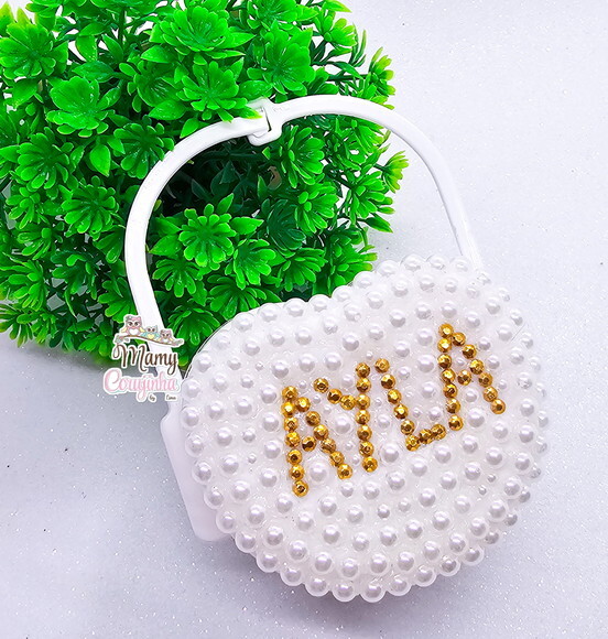 Porta Chupeta Dourado