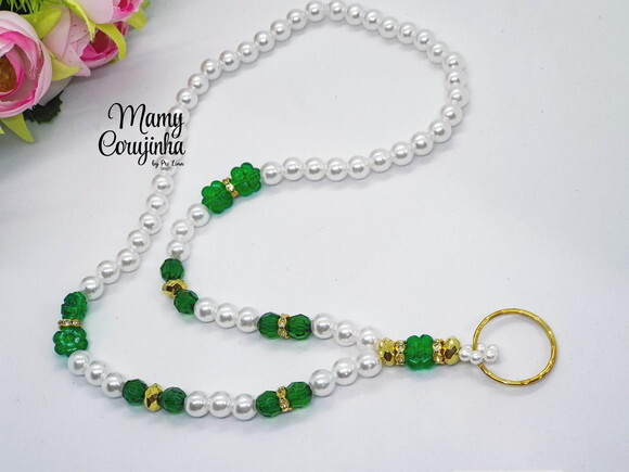 Porta Crachá Branco e Verde