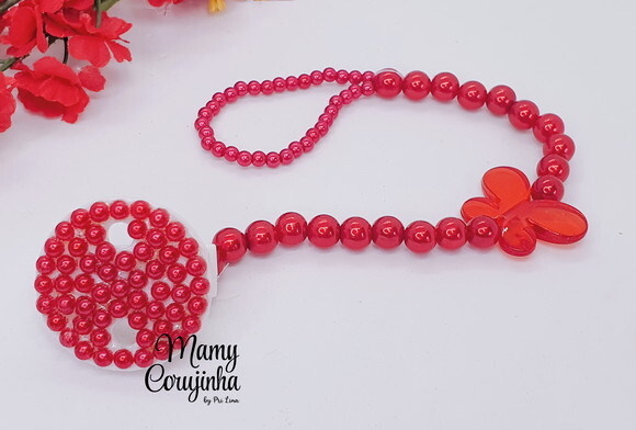 Prendedor de Luxo Vermelho