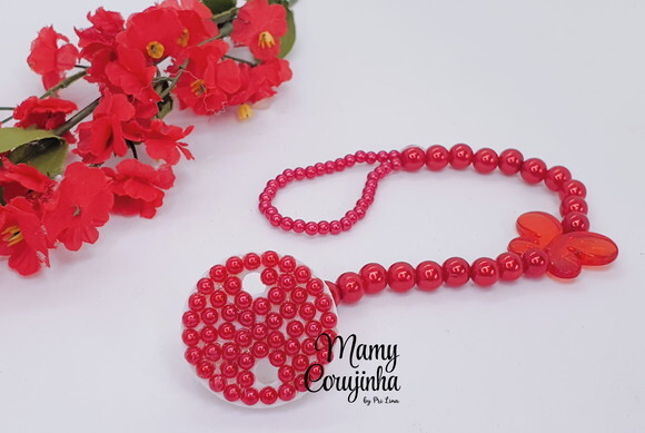 Prendedor de Luxo Vermelho