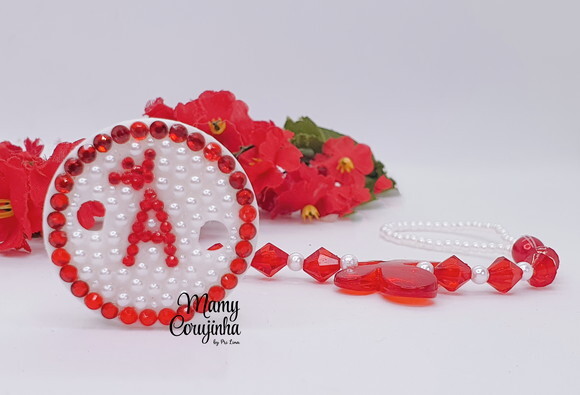 Prendedor de Luxo Vermelho a