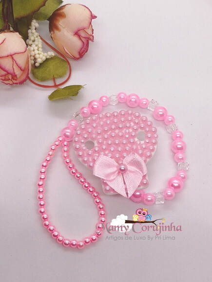 Prendedor luxo rosa
