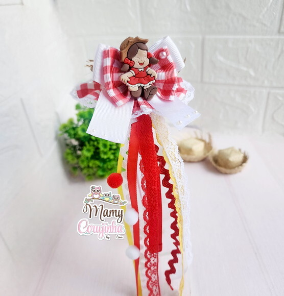 Tiara Luxo Chapéu Menina Vermelho