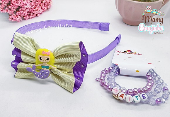 Tiara Sereia + Kit Pulseira