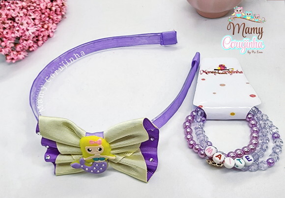 Tiara Sereia + Kit Pulseira
