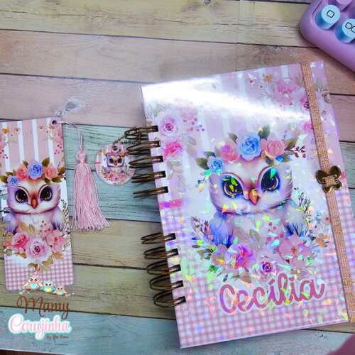 Agenda Personalizada 1 Dia Por Página com Divisória e Brinde