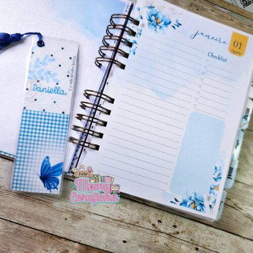Agenda Personalizada 1 Dia Por Página com Divisória e Brinde