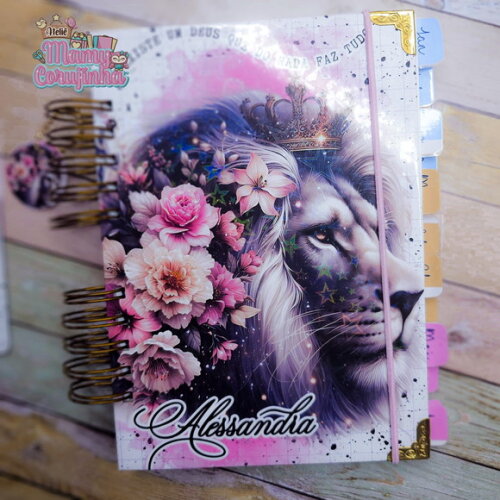 Agenda Personalizada 2 Dia Por Página com Divisória e Brinde