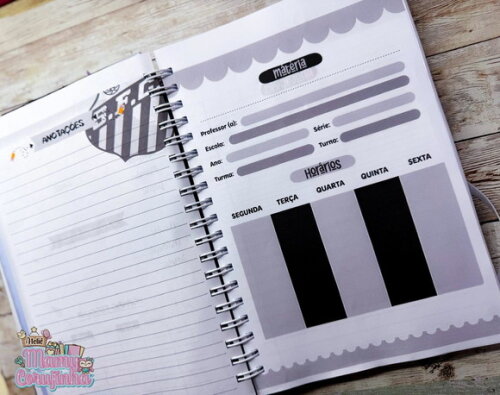 Caderno Personalizado 10 Matérias Neymar
