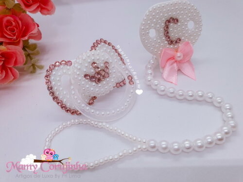 Chupeta + prendedor luxo Princess C