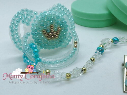 Chupeta azul bebe