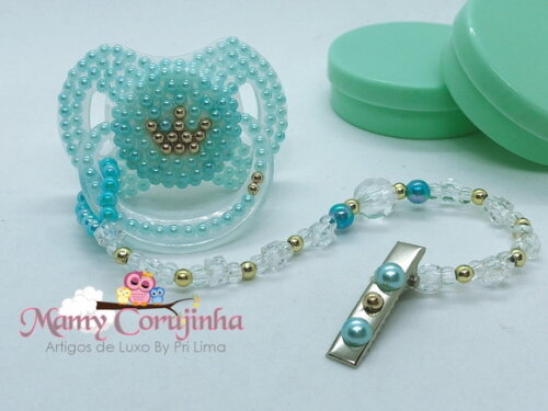 Chupeta azul bebe