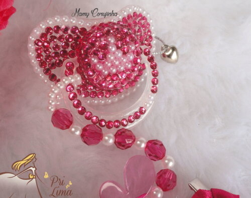 Chupeta coroa Pink