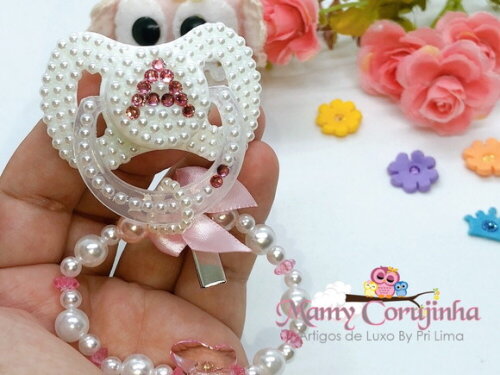 CHUPETA inicial A rosa bebe