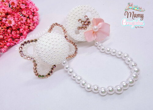 Chupeta Mam + Prendedor Luxo Princess