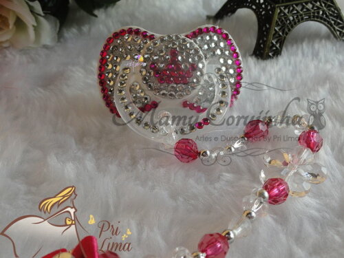 Chupeta Pink cristal