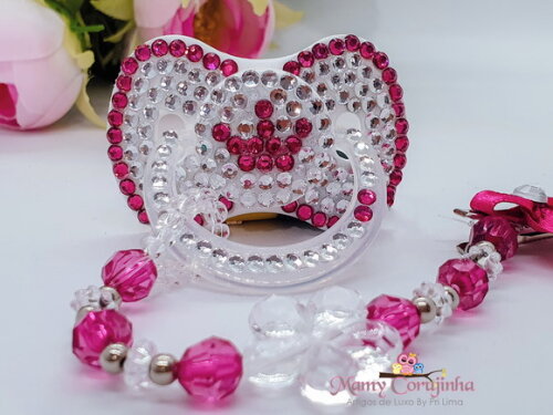 Chupeta Pink cristal