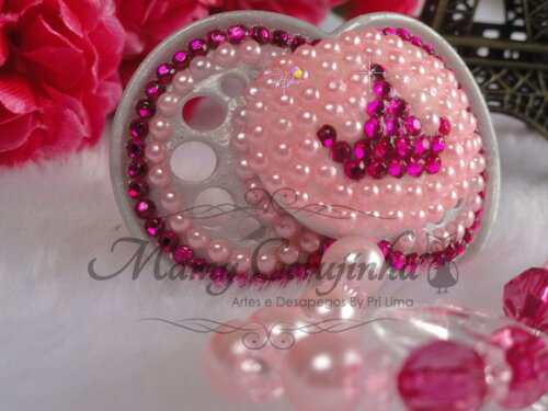 Chupeta Princess rosa bebe e Pink