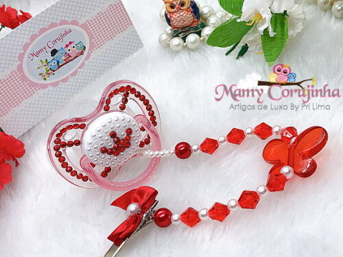 Chupeta Princess Red