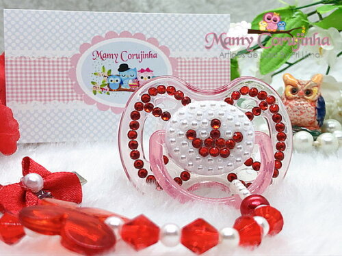 Chupeta Princess Red