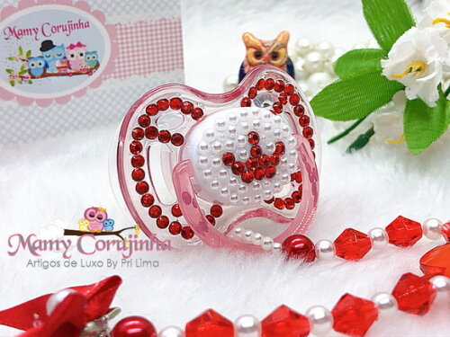 Chupeta Princess Red