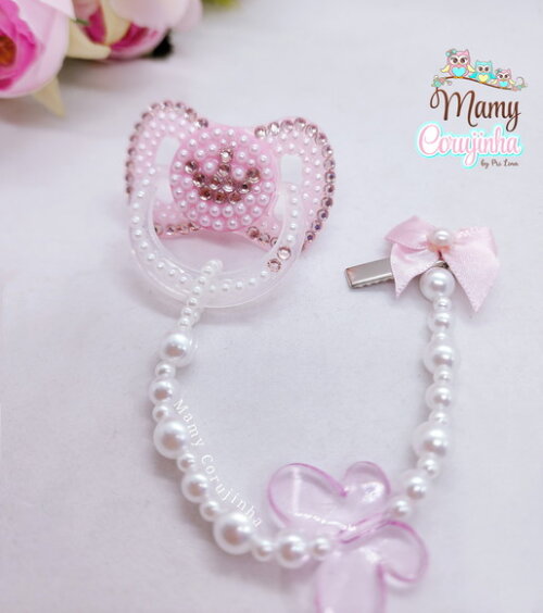 Chupeta Princess Rosa Clean
