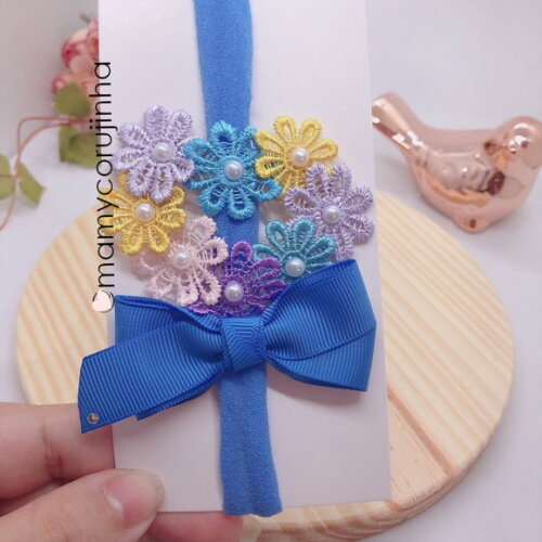 Faixa spring love azul claro