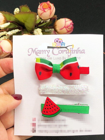 Hair Clip Melancia