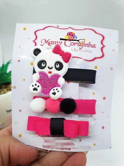 Hair Clip Panda 2