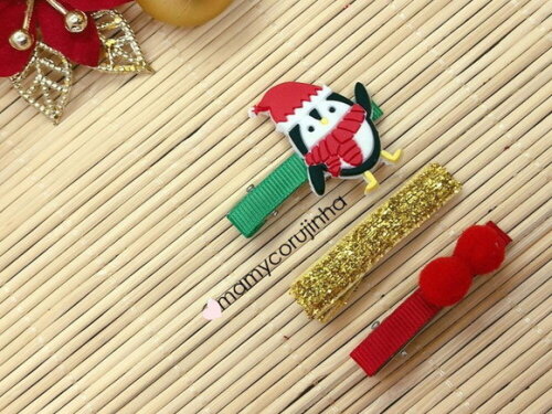 Hair clip Pinguim