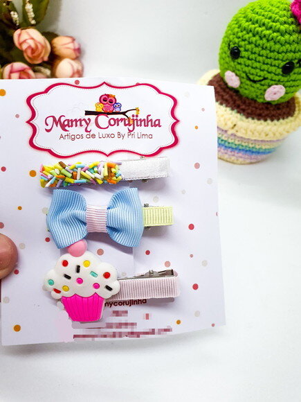 Hair Clips CupCake