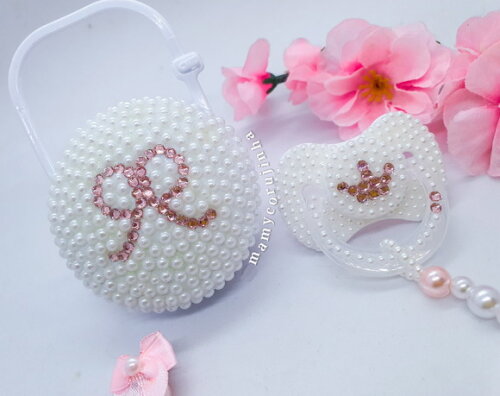 Kit Chupeta + porta chupeta + prendedor princess