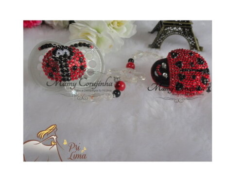 KIT CHUPETA + PRENDEDOR LUXO JOANINHA