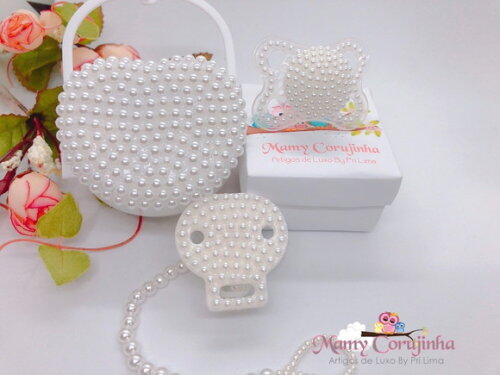 KIT DE CHUPETA + PORTA CHUPETA + PRENDEDOR LUXO